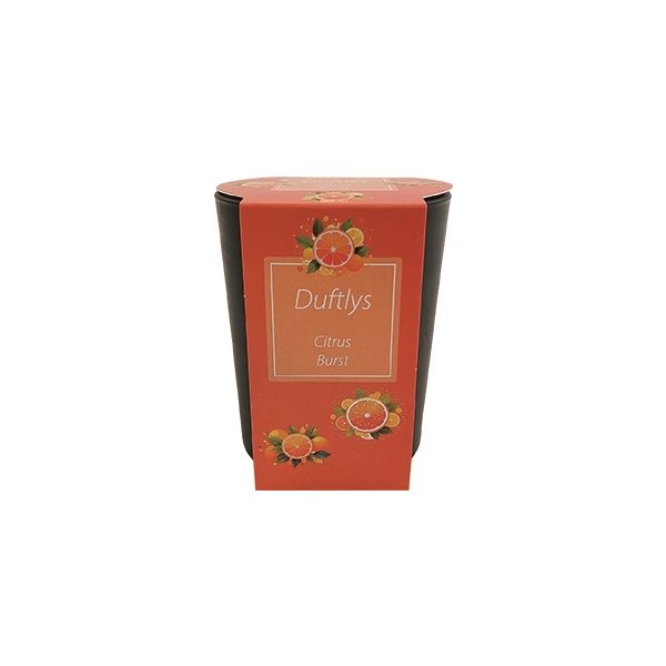 Doftljus i glasljusstake, 7,4x8,6 cm, Citrus Burst
