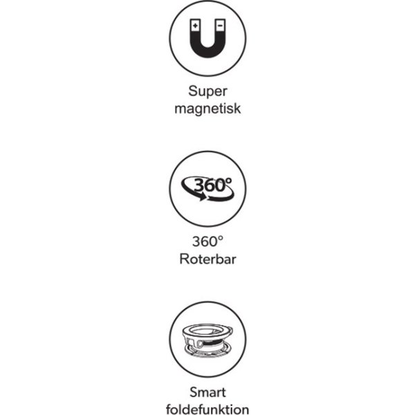 Avant magnetisk mobilhållare för instrumentbräda