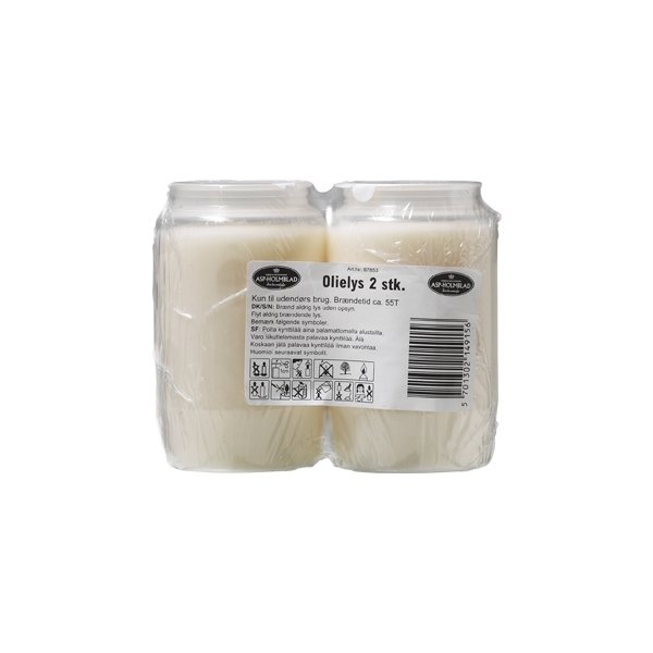 Oljeljus, 55 timmar, 5,7x9,5cm, vit, 2 st.