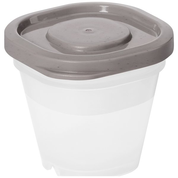 Förvaringslåda Sustain, gråbrun, 0,5 dl, 4 st.