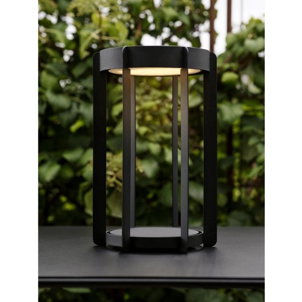 Zone Firefly LED-lykta, Ø19 x H30 cm, svart