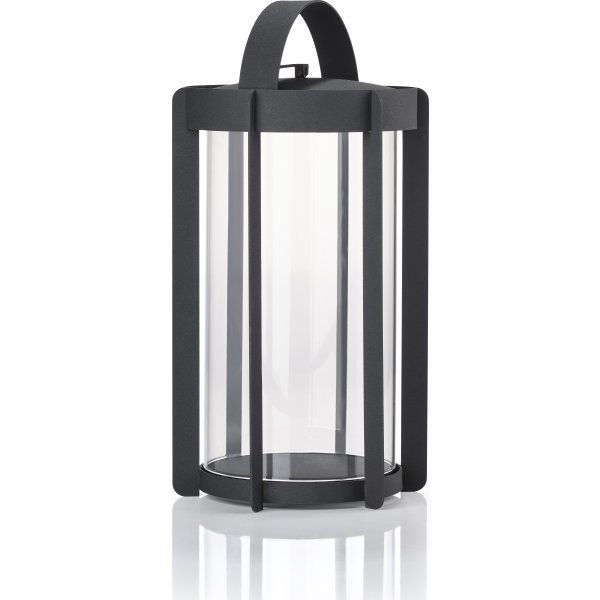 Zone Firefly Lykta, med glas, H35 cm, svart stål