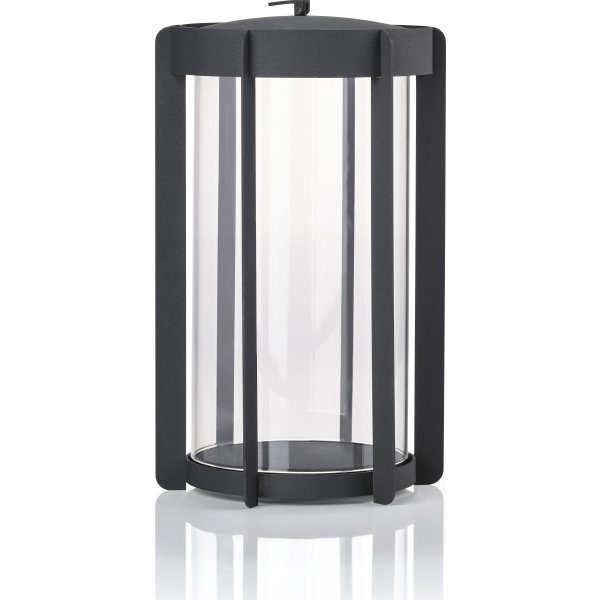Zone Firefly Lykta, med glas, H35 cm, svart stål