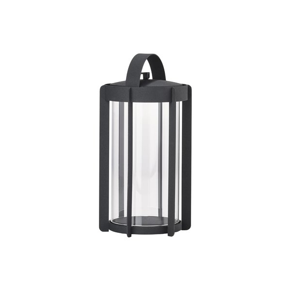 Zone Firefly Lykta, med glas, H25 cm, svart stål
