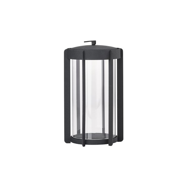 Zone Firefly Lykta, med glas, H25 cm, svart stål