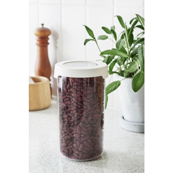 Förvaringslåda Vision, med skruvlock, rund, 1,45 L