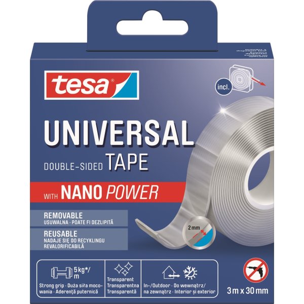 tesa Nano Power Universaltejp | 30 mm x 3 m