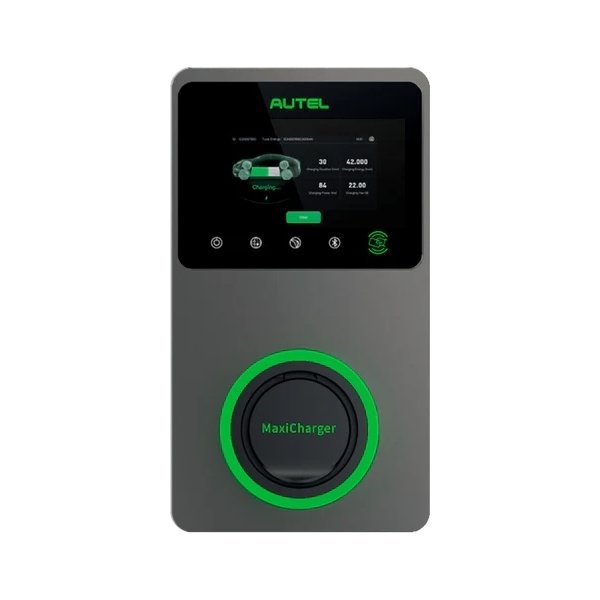 Autel MaxiCharger uttag 22KW LCD, 4G, mörkgrå