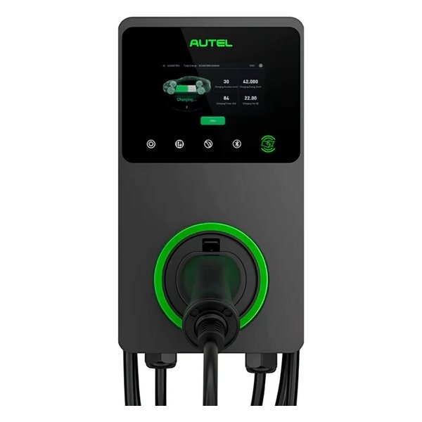 Autel MaxiCharger med kabel 22KW LCD, 4G, mörkgrå