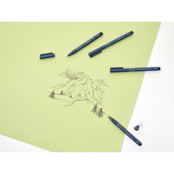 Pilot Drawing Pen Fineliner 02 | F | Svart