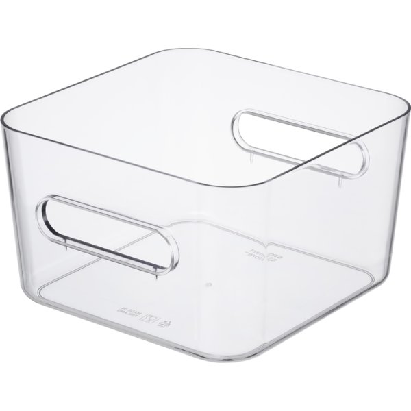 Compact Clear förvaringslåda Square M, 3,6 L