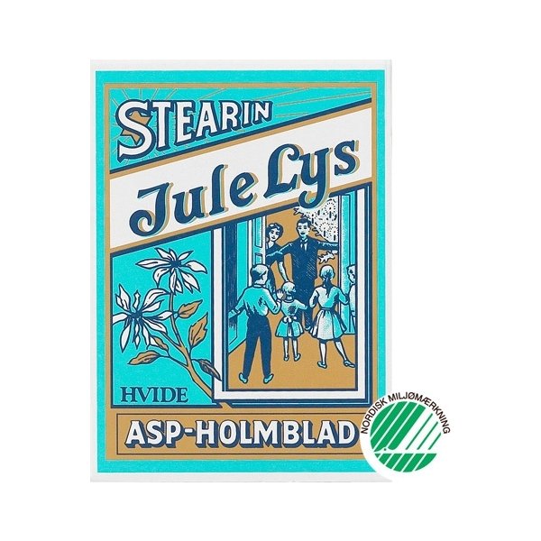 ASP-Holmblad Julgransljus 1, 2x11cm, vit, 20 st