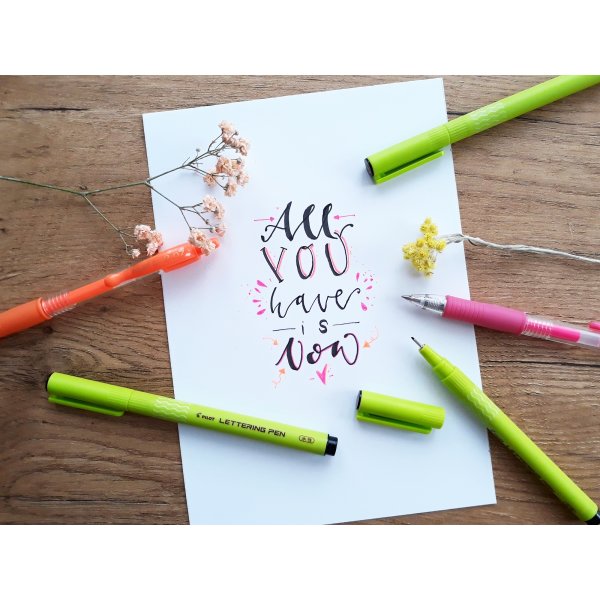Pilot Lettering Pen Fineliner | B | Svart