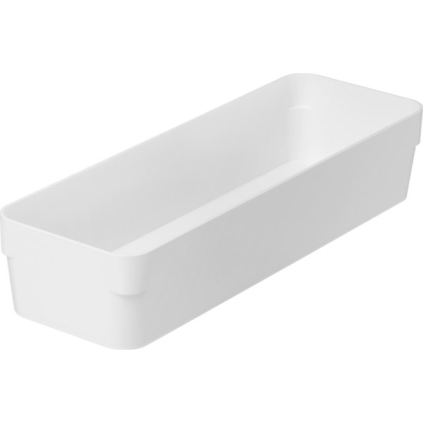 Compact Sort förvaringslåda, vit, 30x10cm