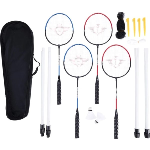 Badmintonset inkl. racketar, bollar och nät