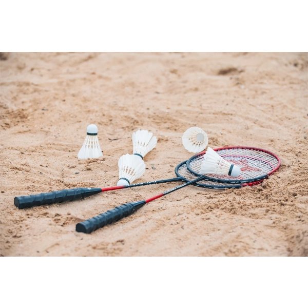 Badmintonset inkl. racketar, bollar och nät