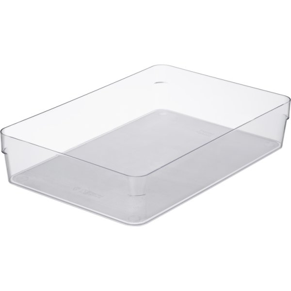 Compact Sort Förvaringslåda, klar, 30x20cm