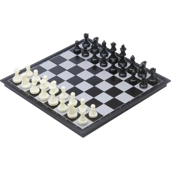 Brädspel Schack / Backgammon Reseset 24x24 cm