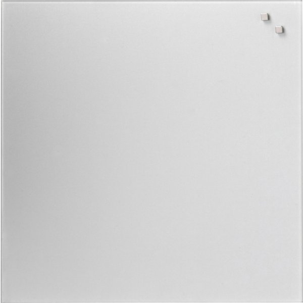 Magnetisk glastavla Naga 45x45 cm silver