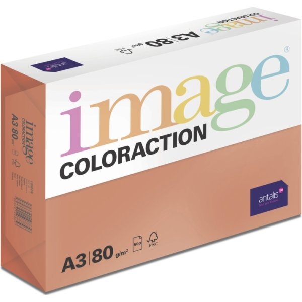 Image Coloraction A3 80 g | 500 ark | Vallmoröd