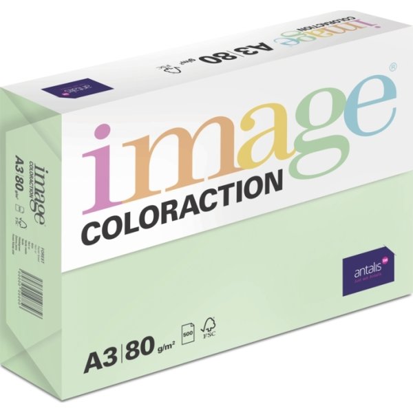 Image Coloraction A3 80 g | 500 ark | Ängsgrön