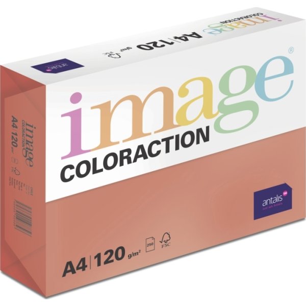 Image Coloraction A4 120 g | 250 ark | Korallröd