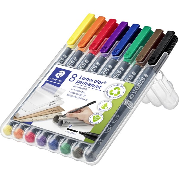 Staedtler 314 Permanent Marker | 8 färger