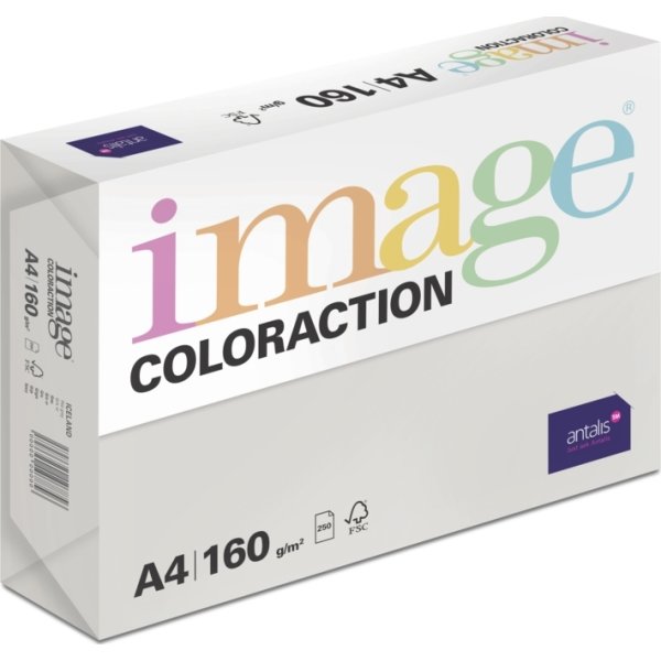 Image Coloraction A4 160 g | 250 ark | Ljusgrå