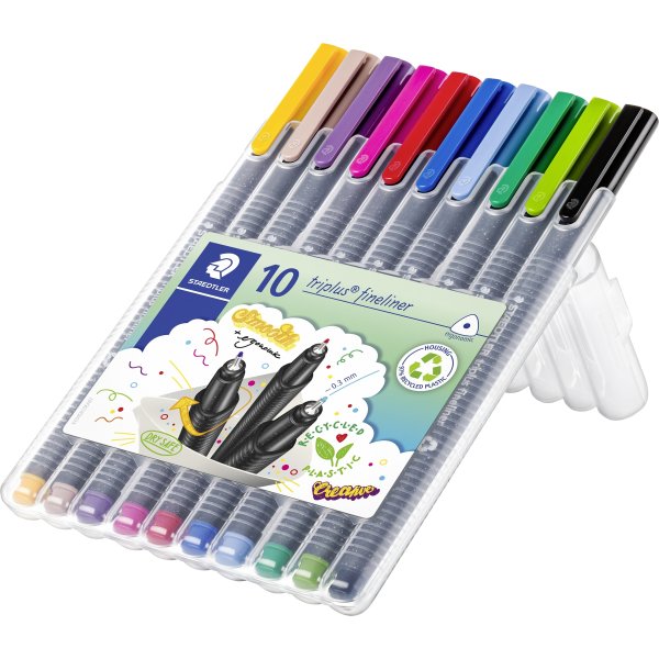 Staedtler Triplus Fineliner | 10 färger