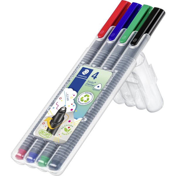 Staedtler Triplus Fineliner | 4 färger