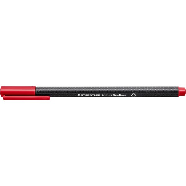 Staedtler Triplus Fineliner 334, fiberpenna, röd