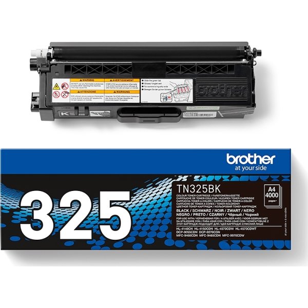 Lasertoner Brother TN325BK Svart 4000 sidor
