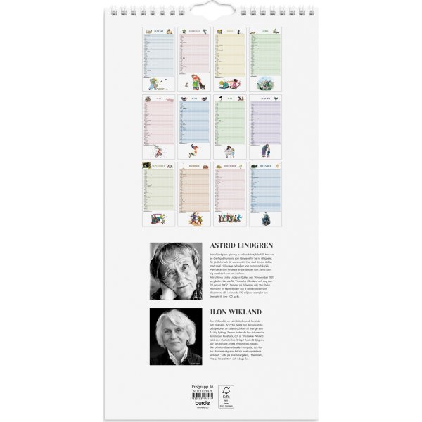 Burde 2026 Familjekalender, Ilon Wikland