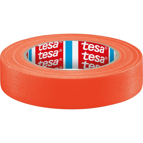 Tesa självlysande eventtejp, 25mm x 19m, orange