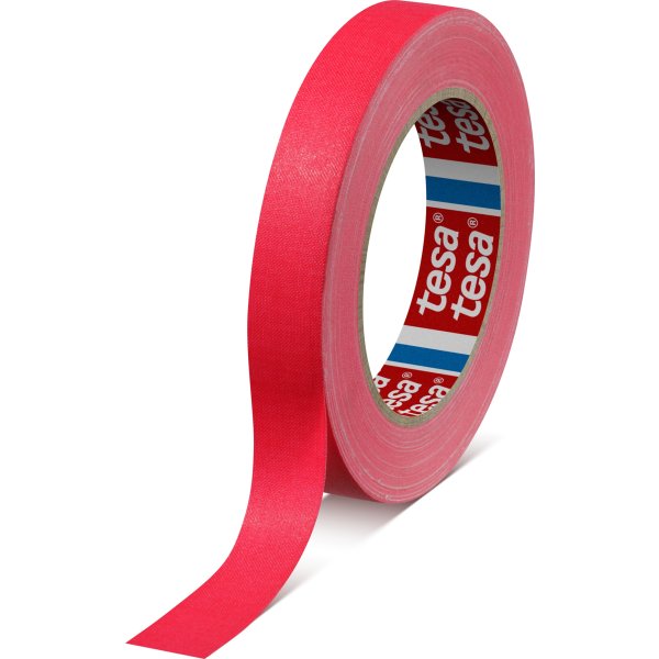 Tesa självlysande eventtejp, 25 mm x 19 m, rosa