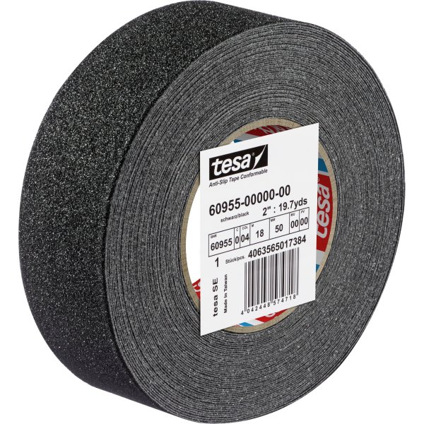 tesa flexibel halkskyddstejp, 50 mm x 18 m, svart