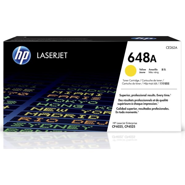 HP 648A/CE262A lasertoner, gul, 11 000 s