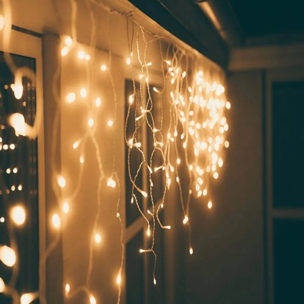 Ljusslinga Istappar m/400 LED, 7,9m, varmvit