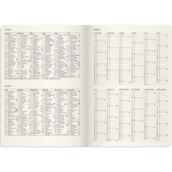 Burde 2026 Kalender, Agency Forma Deluxe, Svart