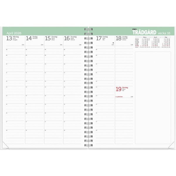 Burde 2026 Kalender, Allt om Trädgård