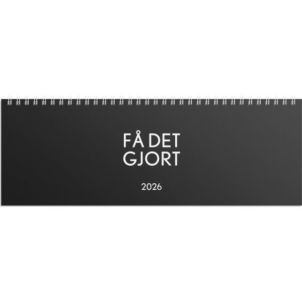 Burde 2026 Bordsalmanacka, Få det gjort