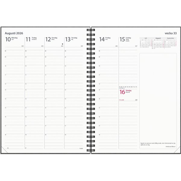 Burde 2026 Kalender, Business Country