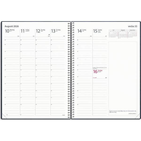 Burde 2026 Kalender, Business Twist, Blå