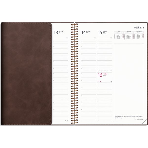 Burde 2026 Kalender, Business Twist, Brun