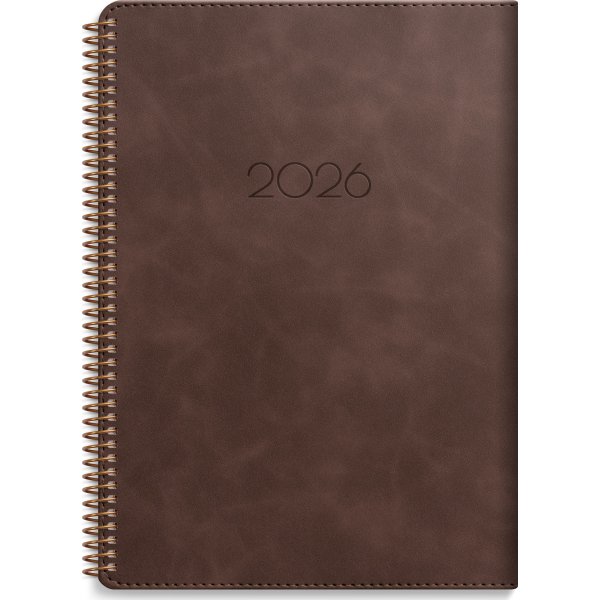 Burde 2026 Kalender, Business Twist, Brun