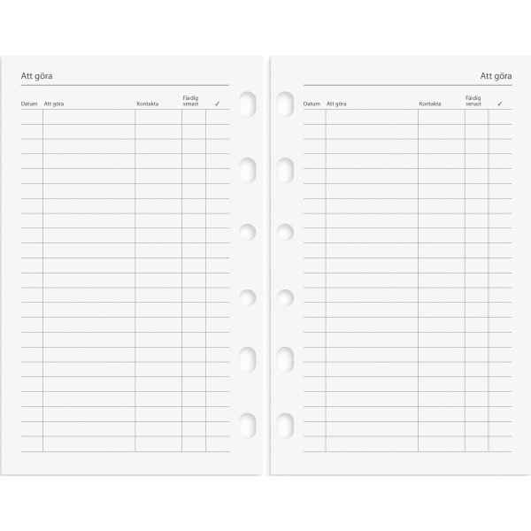 Burde 2026 Kalender, Compact grundsats
