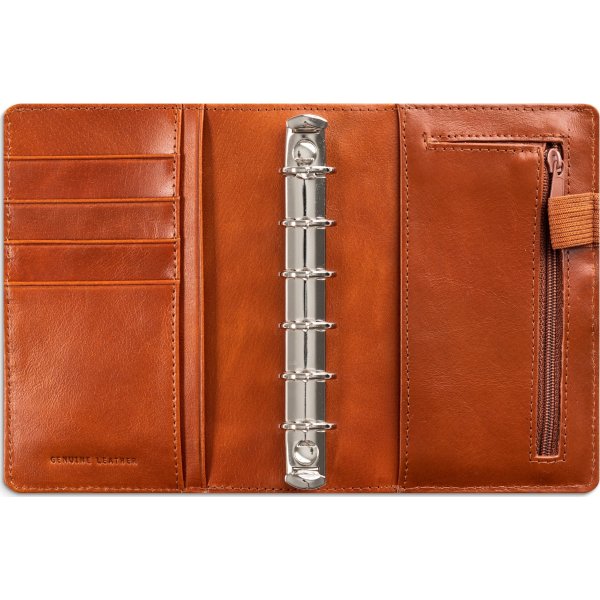 Burde 2026 Systemkalender Compact, Skinn, Brun