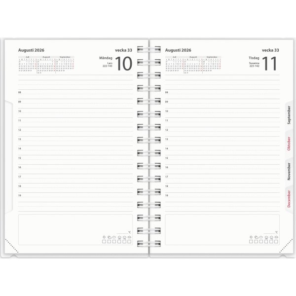 Burde 2026 Kalender, Dagbok 4i1