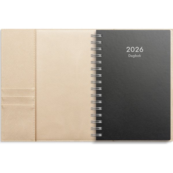 Burde 2026 Kalender, Dagbok Tora, konstläder beige