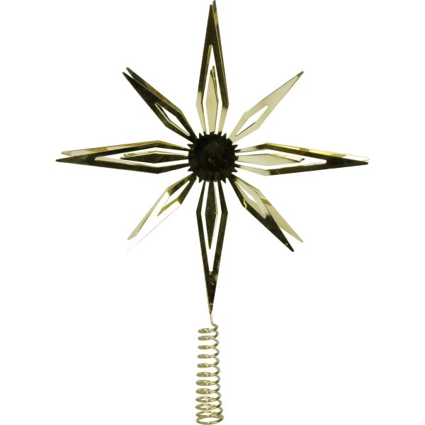 Toppstjärna, H34 x Ø25cm, guld